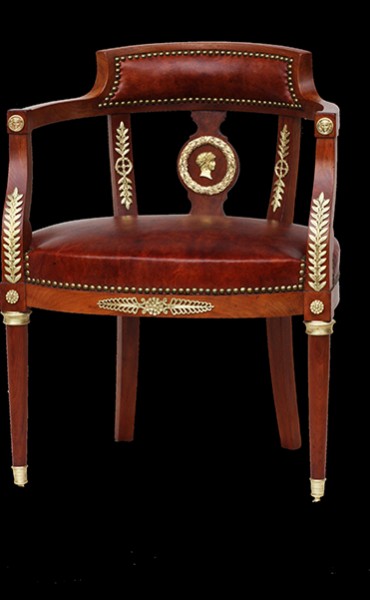 03 fauteuil bureau bronzes dorés